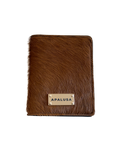 Porta pasaporte Canela